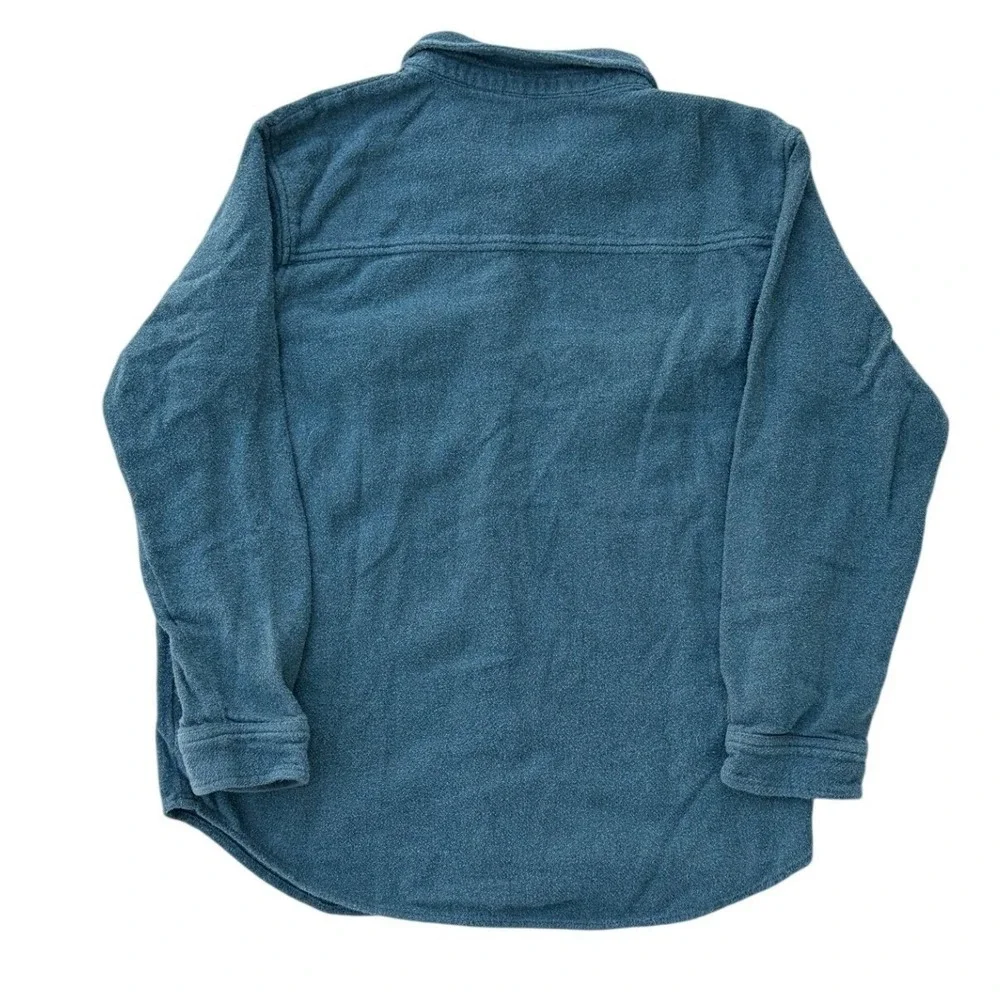 American Eagle Blue Green Shacket Button‎ Up Shirt Long Sleeve Cotton Mens XL - Picture 3 of 8